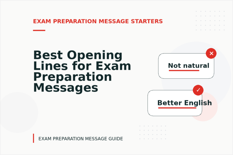 Best Opening Lines for Exam Preparation Messages Best Opening Lines for Exam Preparation Messages