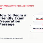 How to Begin a Friendly Exam Preparation Message