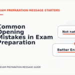 Common Opening Mistakes in Exam Preparation Messages