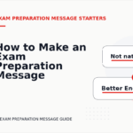 How to Make an Exam Preparation Message Easy to Understand