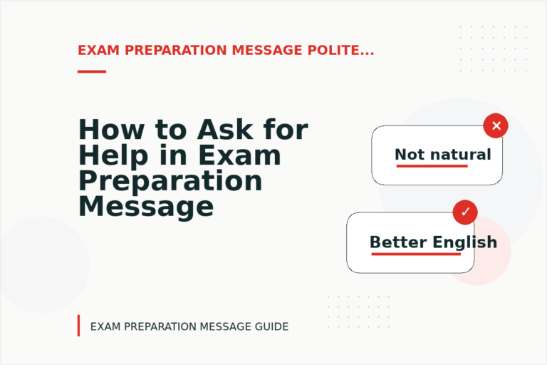 How to Ask for Help in Exam Preparation Message English How to Ask for Help in Exam Preparation Message English