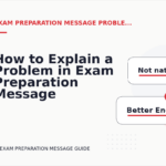 How to Explain a Problem in Exam Preparation Message English