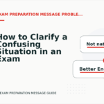 How to Clarify a Confusing Situation in an Exam Preparation Message