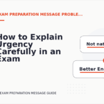 How to Explain Urgency Carefully in an Exam Preparation Message
